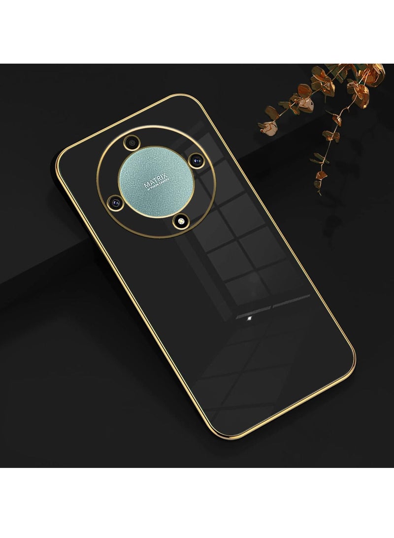 Honor X9A 5G Black Mobile Phone Case Cover, Luxury Plating Soft Back Cover, Raised Full Camera Protection - Image 2