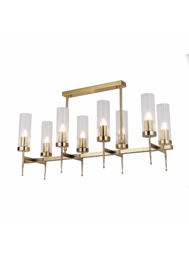 DANUBE HOME Viviana Chandelier Metal Plated+Glass L93Xh53 E27  - Image 1