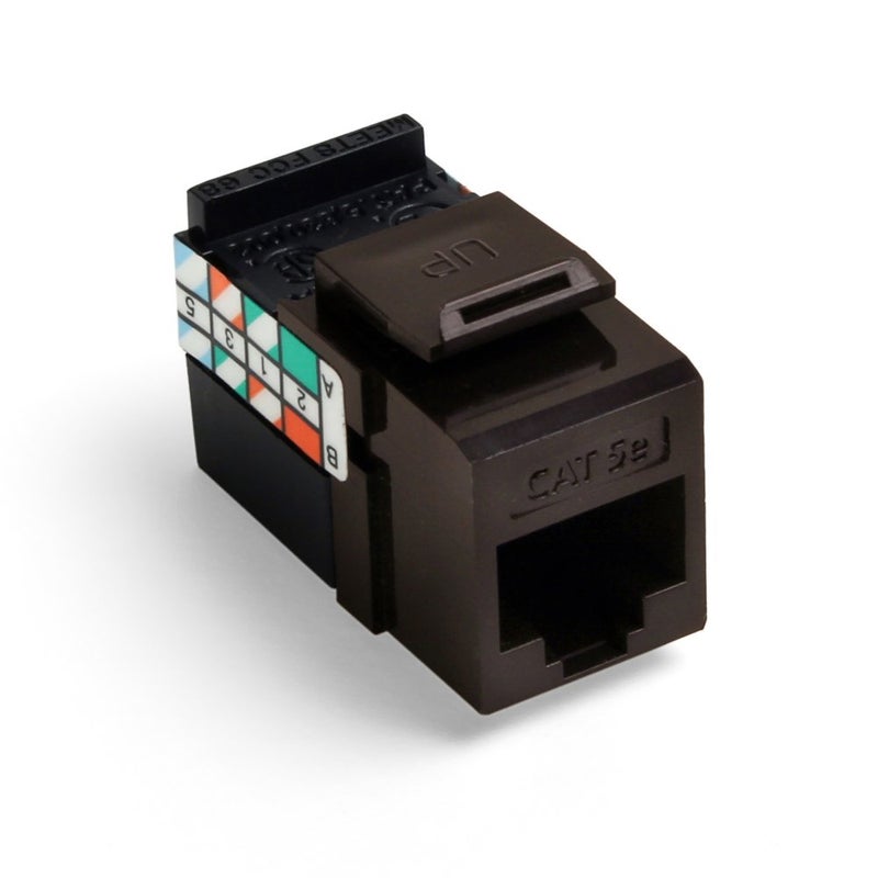 موصل GIGAMAX Cat 5e QUICKPORT، بني، 5G108-RB5