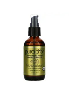Pura d'or Pura D'or 100% Pure Cold Pressed Organic Jojoba Oil 4 fl oz 118 ml 