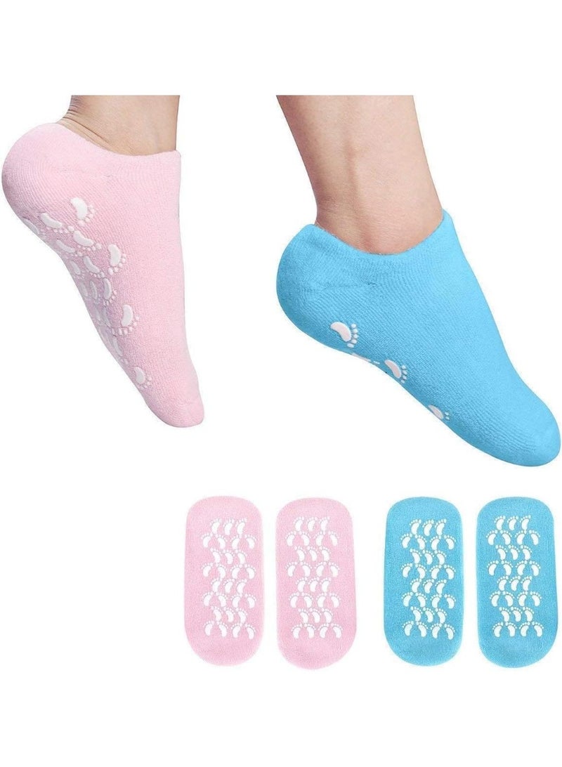 Ultra-soft moisturizing silicone gel socks for foot treatment
