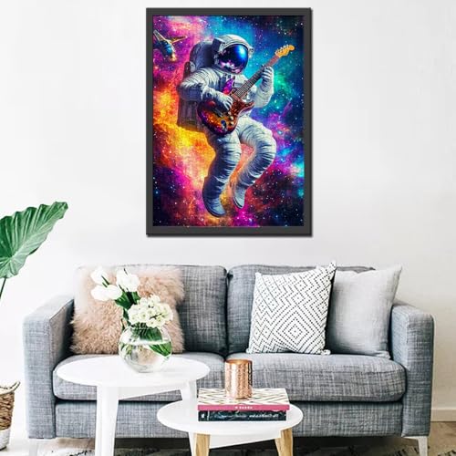 Aihonmin 1000 Piece Astronaut Playing Guitar Jigsaw Puzzles for Adults Space Graffiti Puzzles Rock Puzzle 2720 Inches Colorful DIY Puzzles for Home Decoration Gifts Family Puzzle Perfect for Game Nights - Image 5