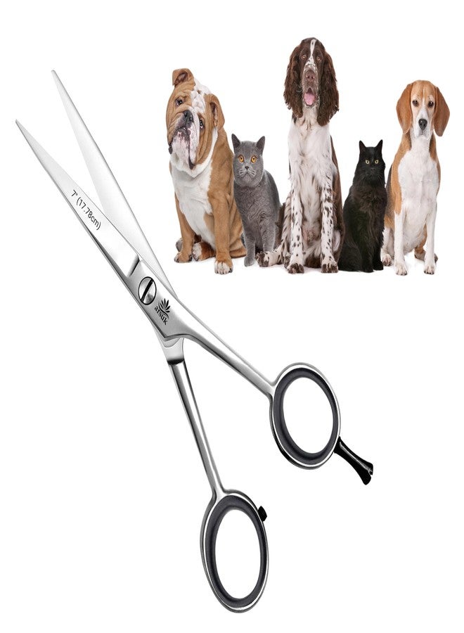 ARSUK Dog Grooming Shears 7-Inch - Professional Japanese Stainless Steel Pet Grooming Scissors for Pets, Sharp Dog Hair Scissors with Fix Screw, Ergonomic Handle & Comfort Grip, Pet Grooming Supplies - Image 1