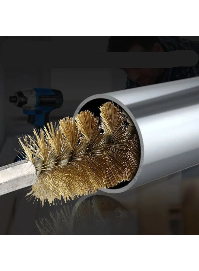 6Pcs Stainless Steel Drill Cleaning Brushes 8 19mm Hex Shank - Image 4