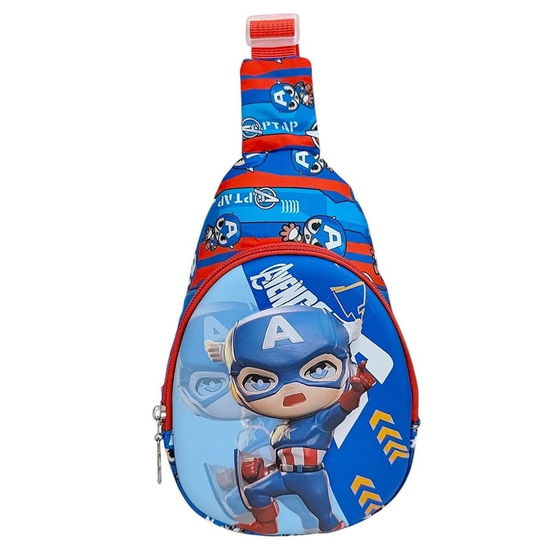 Tera13 3D Chest Sling Bag, Travel Hiking Crossbody Bag For Boys & Girls (Pack Of 1) Best Birthday Gift For Kids Cheast Bag With Adjustable Strap For Outdoor, Travel, Picnic, Hiking, Cycling - Image 1