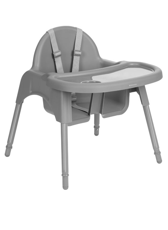 KIKKABOO كرسي عالٍ 2 في 1 جيمي رمادي - Image 5