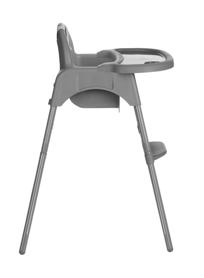 KIKKABOO كرسي عالٍ 2 في 1 جيمي رمادي - Image 4