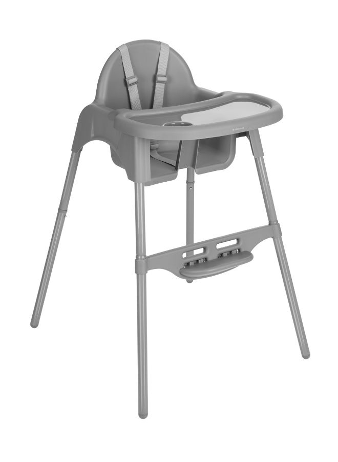 KIKKABOO كرسي عالٍ 2 في 1 جيمي رمادي - Image 1
