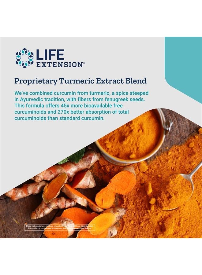 Life Extension Advanced Curcumin Elite Turmeric Extract, Ginger & Turmerones – For Healthy Inflammatory & Immune Response and Cardiovascualr & Brain Health – Gluten-Free, Non-GMO – 30 Softgels - Image 5