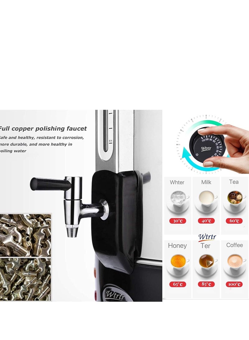Wtrtr Electric Water Boiler,35L Commercial Insulation Bucket Electric Hot Water Barrel Stainless Steel Double-Layer Insulation Barrel Milk Tea Barrel Large Capacity (35L Double-Layer) - Image 5