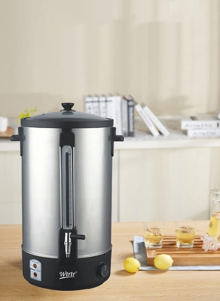 Wtrtr Electric Water Boiler,35L Commercial Insulation Bucket Electric Hot Water Barrel Stainless Steel Double-Layer Insulation Barrel Milk Tea Barrel Large Capacity (35L Double-Layer) - Image 3