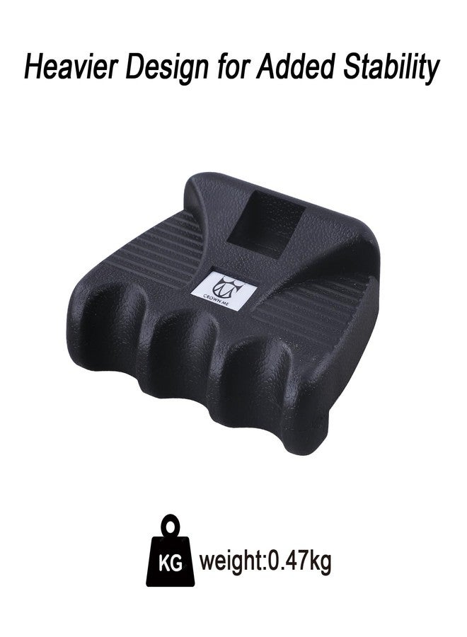 CROWN ME Weighted pool cue stick holder, billiard cue stick holder, billiard chalk holder, 2PCS Weighted 3-Cue pool cue holder. - Image 3