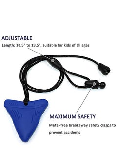 KASTWAVE 3Pcs Shark Tooth Sensory Chew Necklace for Boys and Girls  - Image 3