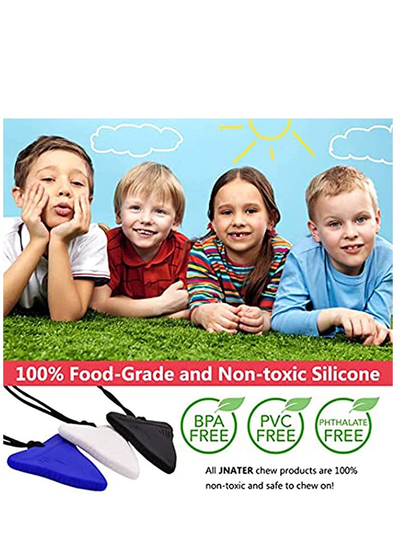 KASTWAVE 3Pcs Shark Tooth Sensory Chew Necklace for Boys and Girls  - Image 4