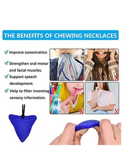 KASTWAVE 3Pcs Shark Tooth Sensory Chew Necklace for Boys and Girls  - Image 5