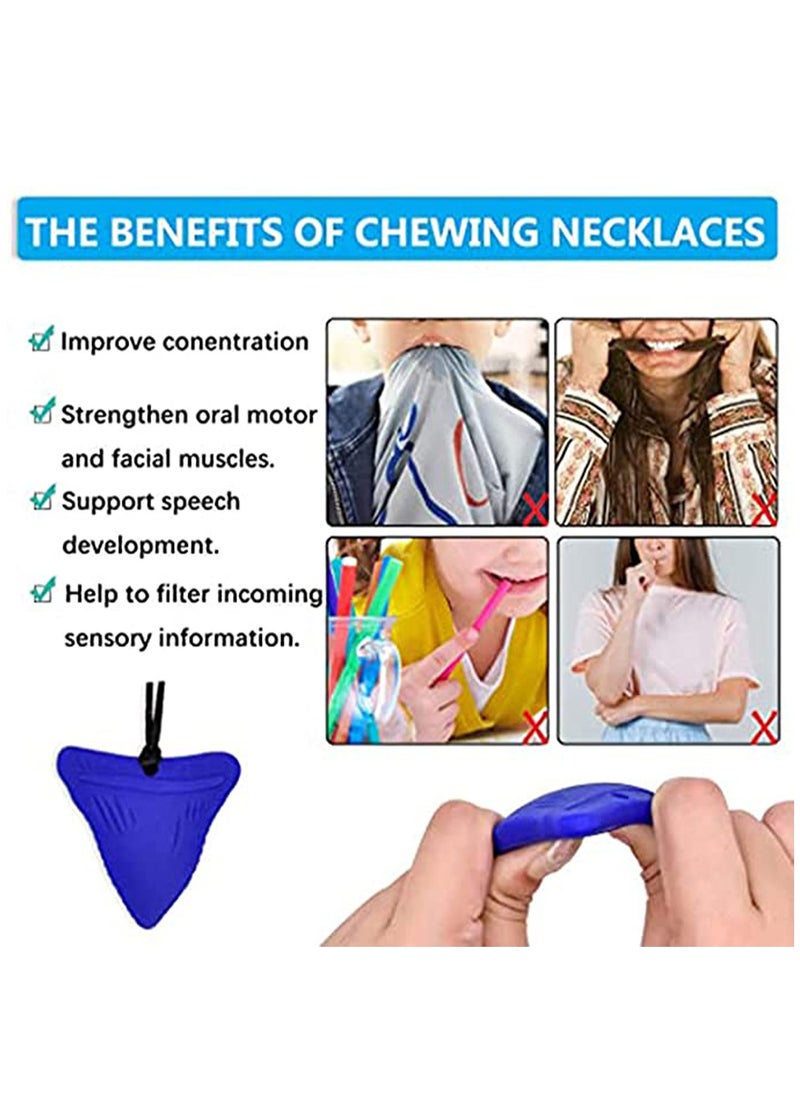 KASTWAVE 3Pcs Shark Tooth Sensory Chew Necklace for Boys and Girls  - Image 5