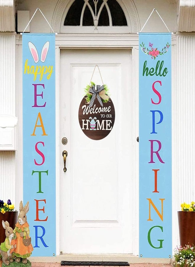 HOMCDALY Interchangeable Welcome Sign for Front Door with 4 Seasonal Wreaths and 14 Changeable Icons, Farmhouse Front Door Signs, Door Decoration Porch Decor, Seasonal Wooden Home Sign home décor (6wood) - Image 5