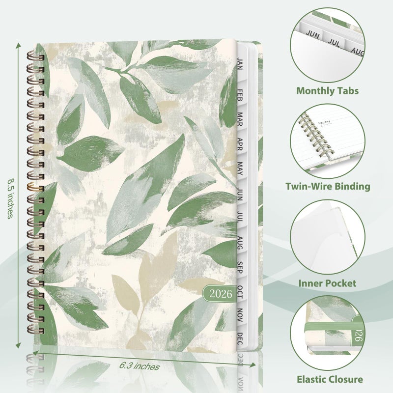 VALOME 2026 Planner, Weekly and Monthly Calendar Academic Planner, Jan 2026 - Dec 2026, Planning Agenda Book for Desk Accessories and School Supplies - A5 (6.3'' x 8.5'') - Image 4