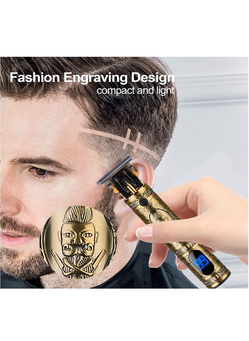 R.VIHAN - R.VIHAN Professional Hair Clipper RV-985A USB Charging Hair Trimmer 5V 1200ma Power 5W with Three Comb Attachment Professional Hair and Beard Shaver for Men Wireless Portable Grooming Kit Rechargeable Hair Clipper Trimmer for Personal and Professional Use - Image 1