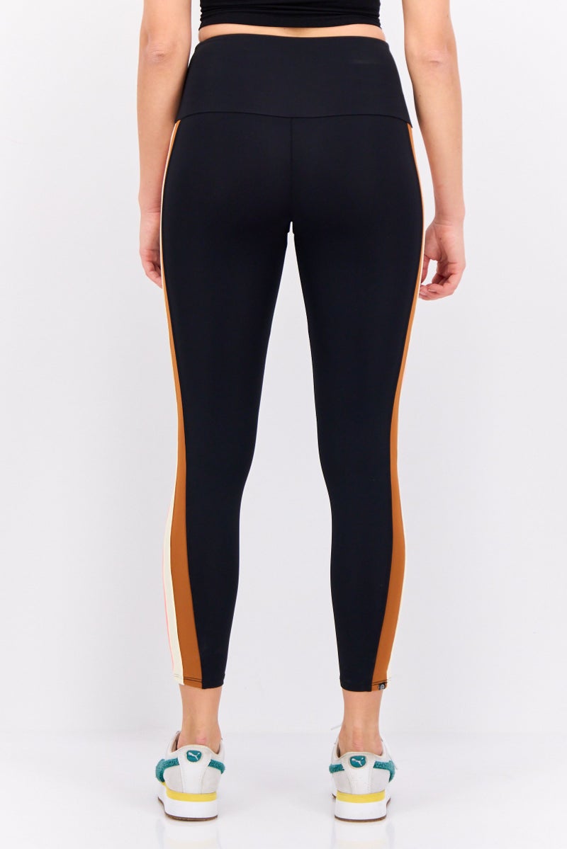 Onzie Women Full Length Solid Tights, Black - Image 3