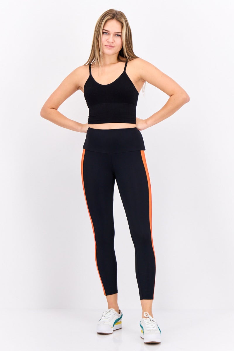 Onzie Women Full Length Solid Tights, Black - Image 4