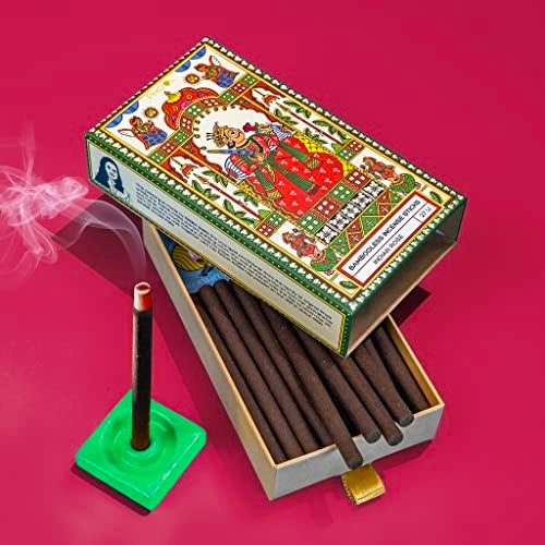 PHOOL Luxury Incense Bambooless Incense Sticks | Indian Rose Dhoop Sticks for Pooja, Meditation & Aarti | Natural Chemical-Free Smokeless Agarbatti | Free Dhoop Holder | Eco-Friendly | Pack of 27 - Image 5
