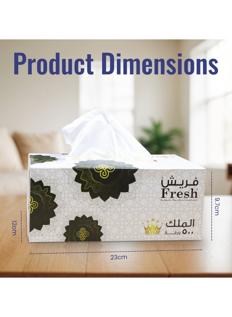 إس إن إتش باكينج علبة مناديل وجه جديدة، تحتوي على 30 علبة، كل علبة تحتوي على 500 ورقة × طبقتين، بإجمالي 15000 ورقة. - Image 2