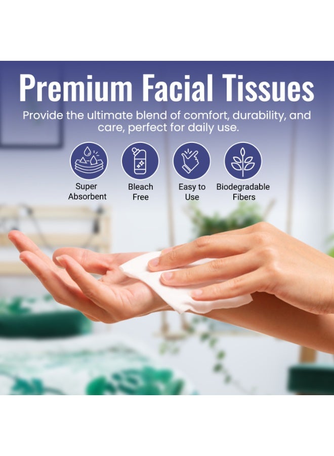 إس إن إتش باكينج علبة مناديل وجه جديدة، تحتوي على 30 علبة، كل علبة تحتوي على 500 ورقة × طبقتين، بإجمالي 15000 ورقة. - Image 5