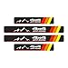 ZIMISI 4PCS TriColor Door Sill Protectors AntiScratch Carbon Fiber Entry Step Guard Sticker Decal Universal Car FrontRear Door Threshold Protection Stripe for Most Vehicles Tricolor Off Road - Image 2