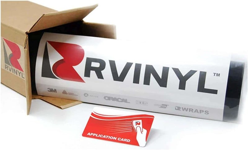 Rvinyl 3M 2080 سلسلة M10 ماتي أبيض - 5 قدم × 1 قدم - 5 قدم مربع - فيلم تغليف سيارات فينيل لامع مزدوج الصب - لفة صفائح مركبة خالية من الفقاعات مواد صلبة متانة - Image 1