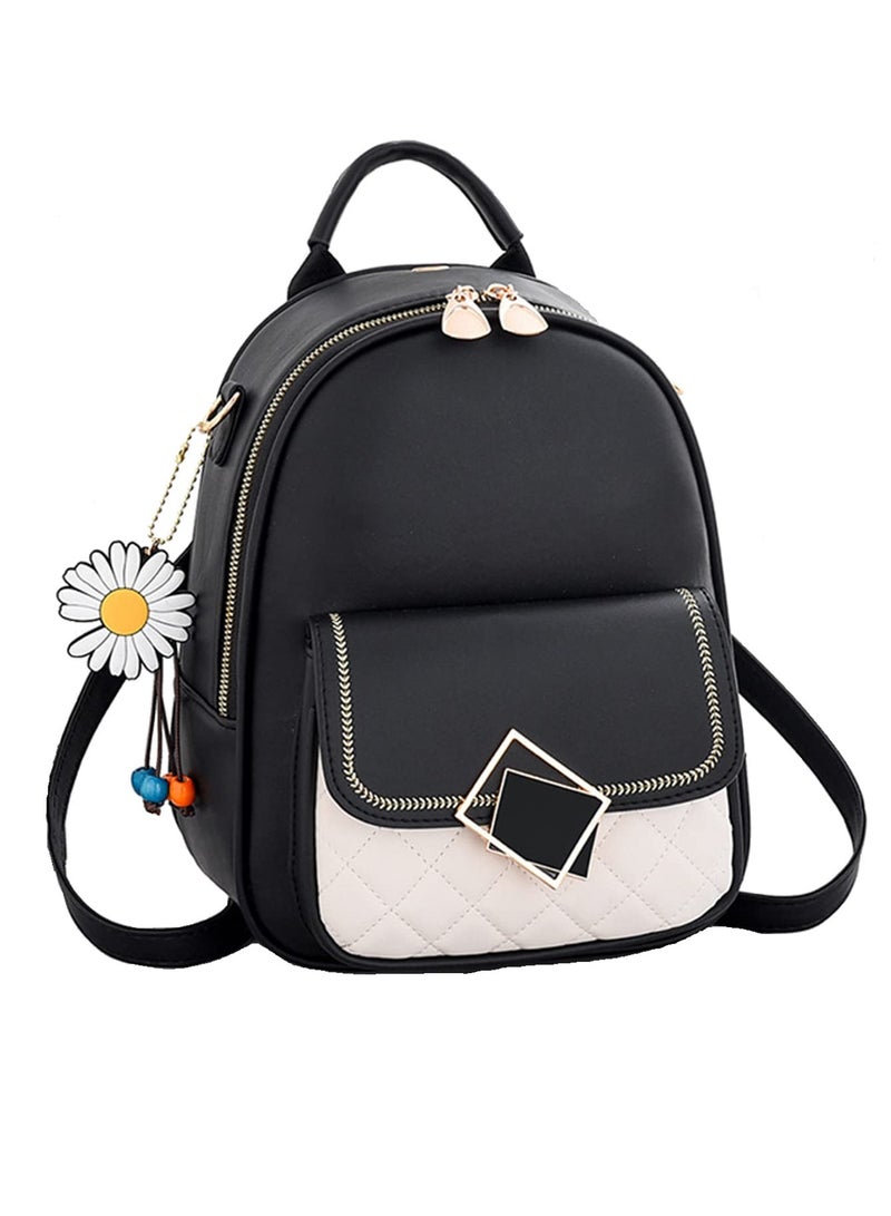 Women Fashion Backpack, Purse Mini Handbag Rucksack PU Leather Daypack Shoulder Bags Casual Schoolbags for Teenagers Girls Work School Travel - Image 1