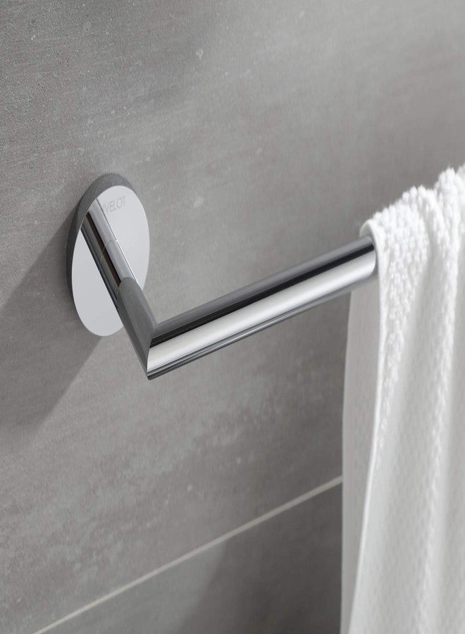 BUVELOT Towel Racks for Bathroom, Chrome Towel Bar, Wall Mounted Towel Holder, Modern Hotel Style Bath Towel Rail, Brass, 077070-CR Leo Series - Image 1