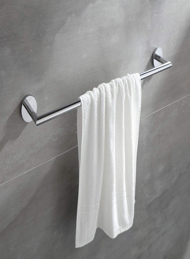 BUVELOT Towel Racks for Bathroom, Chrome Towel Bar, Wall Mounted Towel Holder, Modern Hotel Style Bath Towel Rail, Brass, 077070-CR Leo Series - Image 2