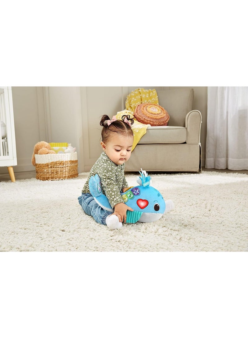 VTech Baby Snuggly Sounds Whale, Baby Sensory Toy with Lights, Sounds & Music, Interactive Gift for infants 3, 6, 9, 12 months +, English version - Image 2