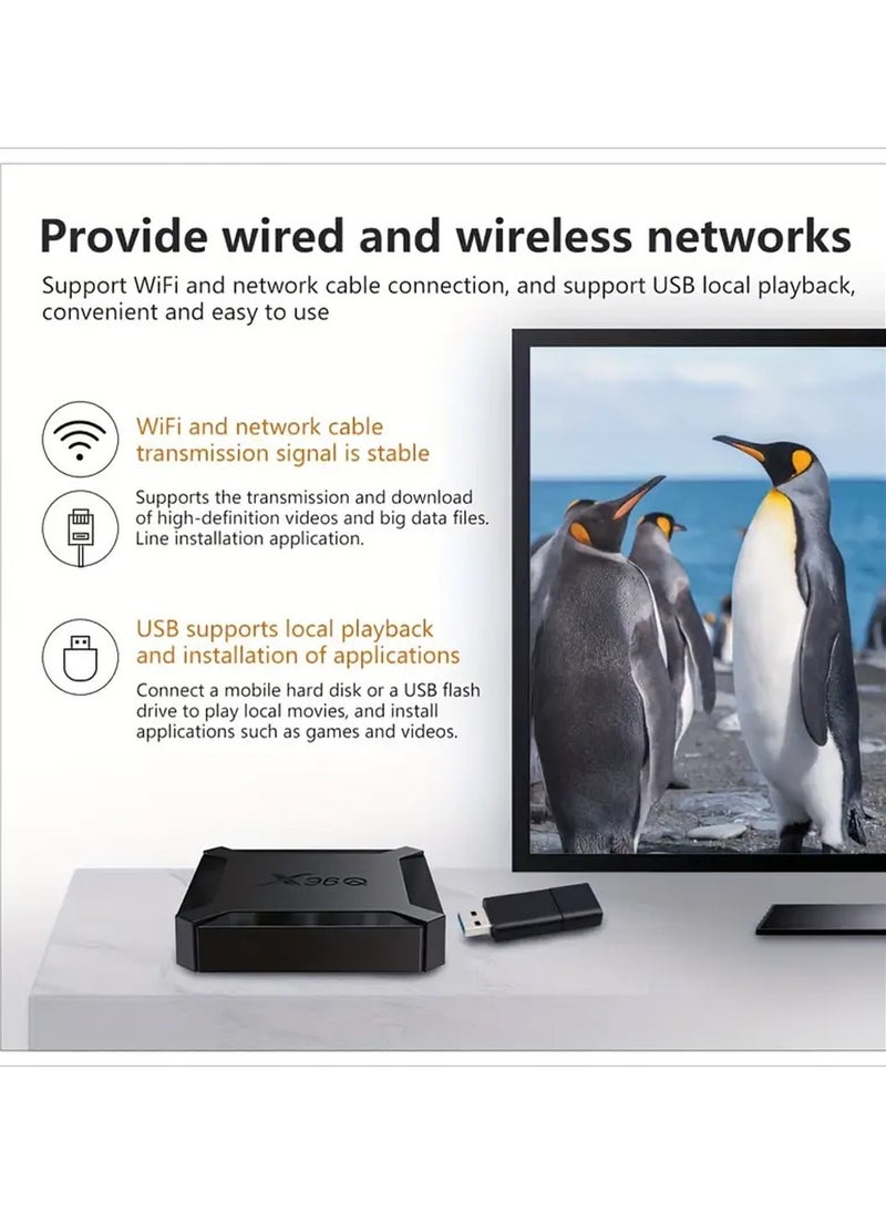 X96 - For Android10 X96Q Smart TV Box Allwinner H313 Quad Core CPU Streaming Media Players 4K 2.4G WiFi EU Plug TV Prefix - Image 1