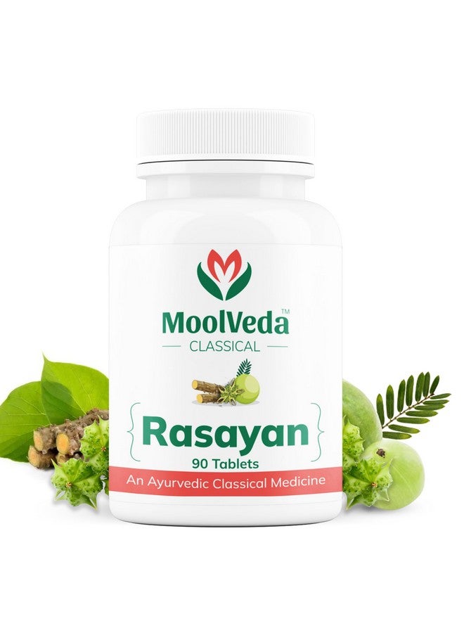 Moolveda Rasayan Tablets | 90 Veg Tablets | Pack of 1 - Image 1