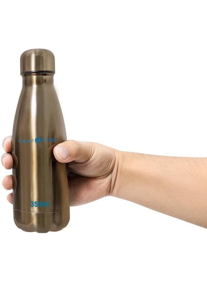 AL SANIDI Stainless steel hot and cold Liquid Bottle, Sports water Bottle, 350 ml - Image 2