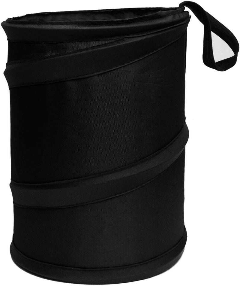 أف أتش جروب FH1120BLACK سلة قمامة سوداء صغيرة محمولة قابلة للطي مقاومة للماء للسيارات، تناسب معظم السيارات، سيارات الدفع الرباعي والشاحنات - Image 1