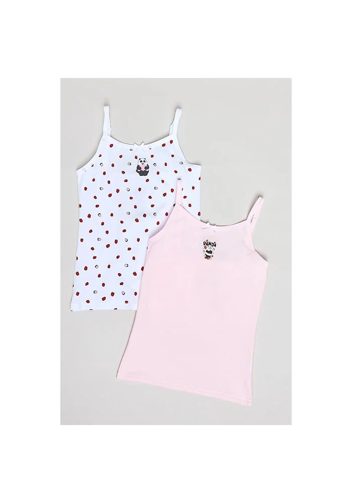 أر أند بي 2 Pack Panda Print Camisoles