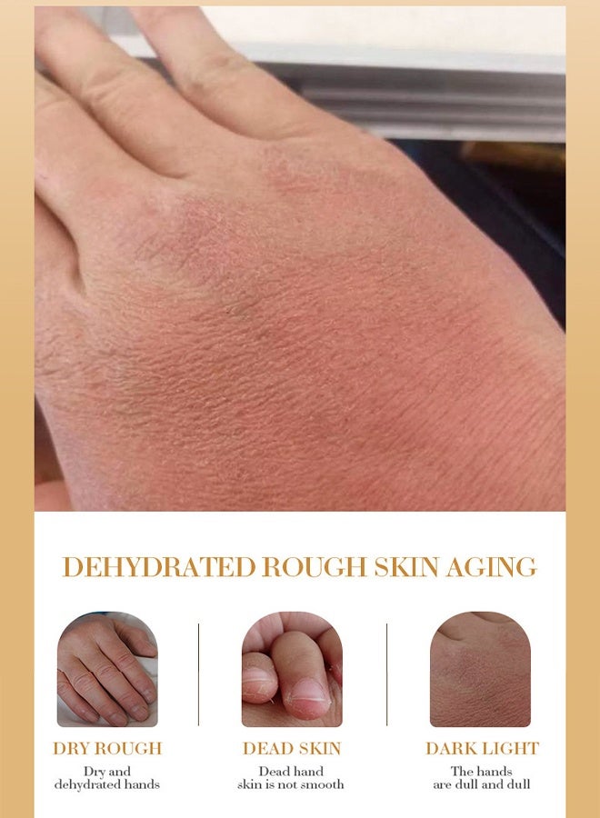 SADOER Collagen Anti-Aging Hand Cream, Nourishing Whitening Moisturizing Skin Care Cream, Fast Absorbing Anti Wrinkle Hand Cream, Smooth And Soft Skin Crack Repair Cream To Remove Wrinkles Darkness 30g  - Image 4