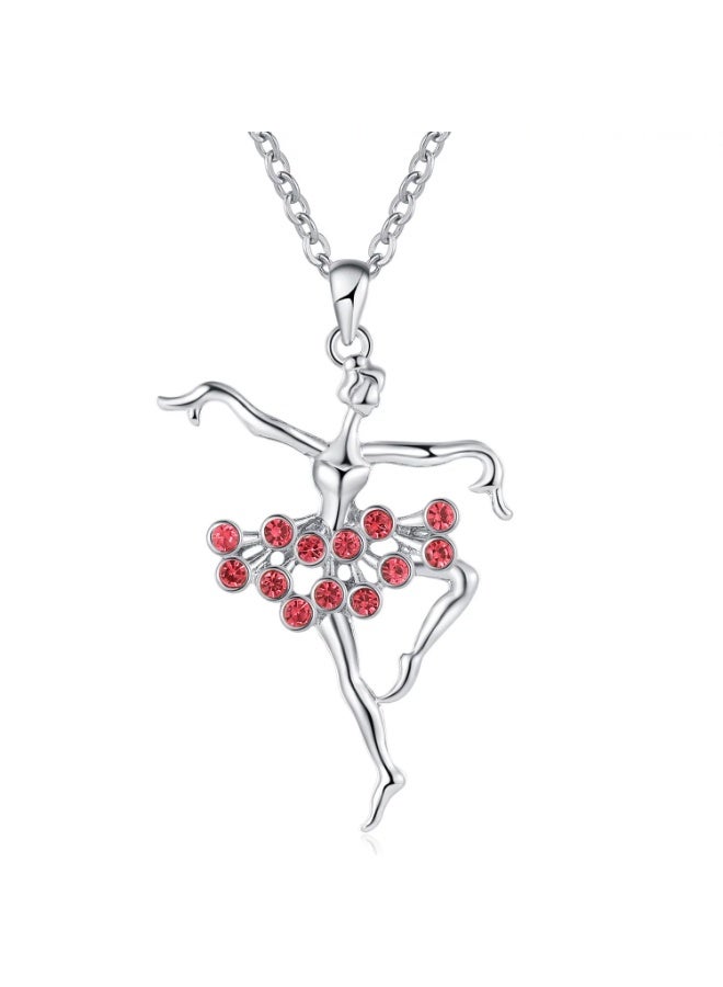Goolsky قلادة فتاة الباليه للنساء/الفتيات – قلادة راقصة الباليه بسلسلة قصيرة، مجوهرات باندلت من سبائك، سلسلة قابلة للتعديل، هدية لعشاق الباليه/الاستخدام اليومي - Image 3