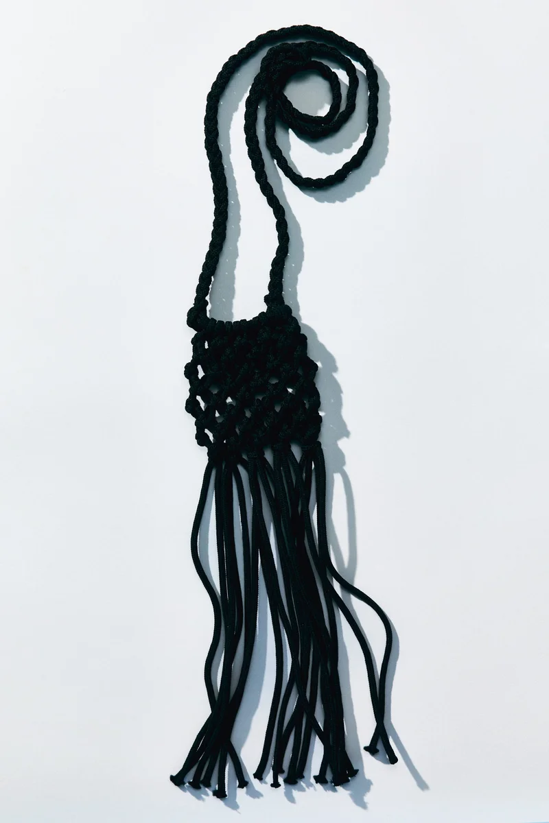 H&M Fringed net crossbody bag