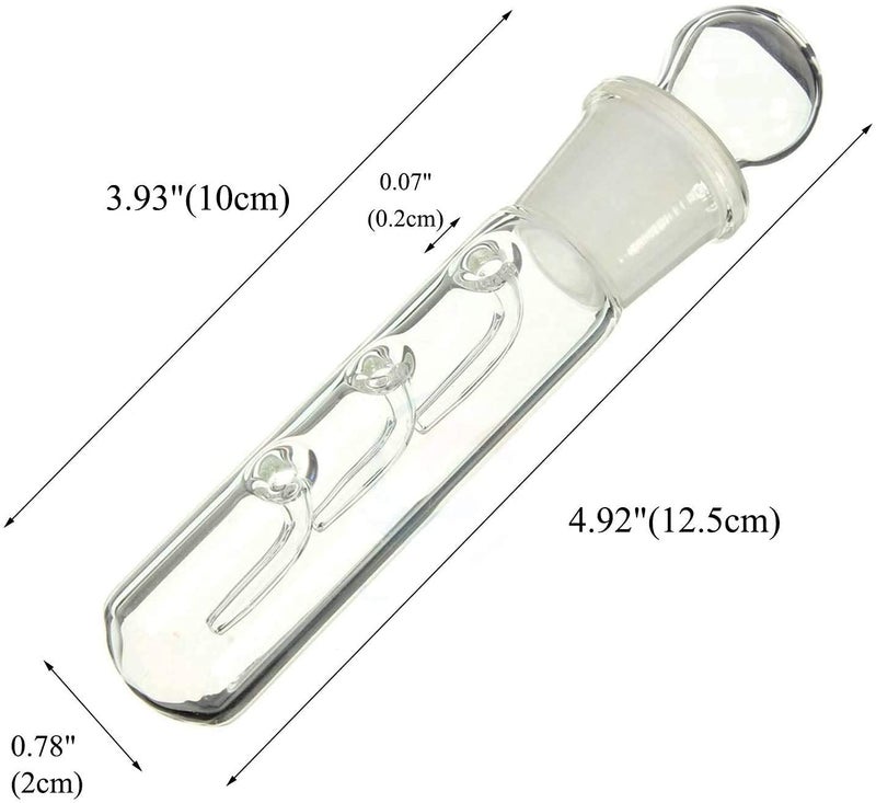 Cunguv Planaria Trap Leech Trap Flatworm Trap 3 Holes Leeches Catcher Glass Tube for Aquarium Shrimp Tank 2 Pieces - Image 2