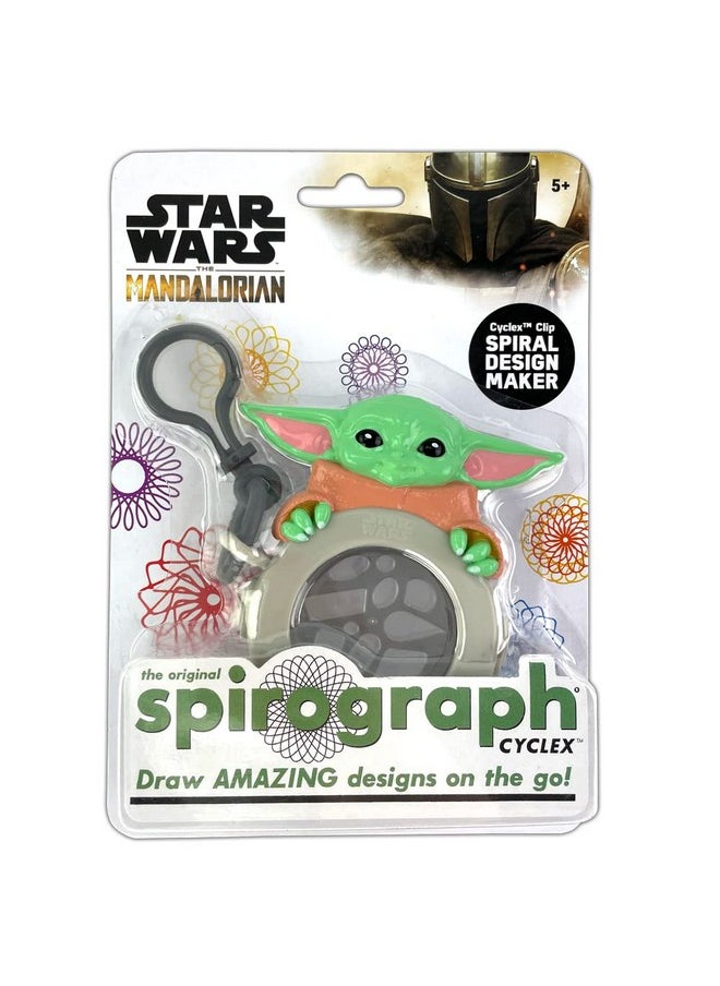 Spirograph Spirograph Cyclex Clip Grogu - Disney Star Wars The Mandalorian - Baby Yoda - The Easy Way to Make Countless Amazing Designs - Rotating Stencil Wheel - Travel for Kids Ages 5 and Up  - Image 1