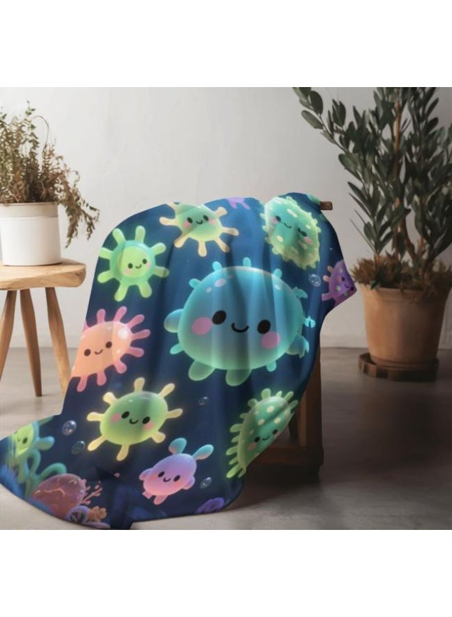 general Children's or student cartoon flannel thin blanket (warm and comfortable, suitable for sleep, games) 100cm*150cm - Image 5
