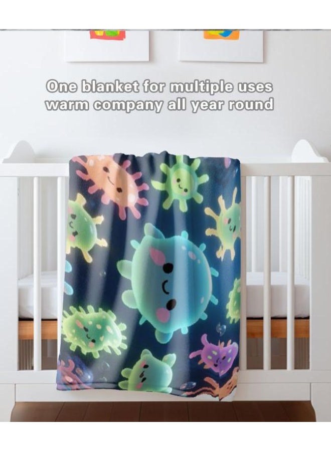 general Children's or student cartoon flannel thin blanket (warm and comfortable, suitable for sleep, games) 100cm*150cm - Image 4