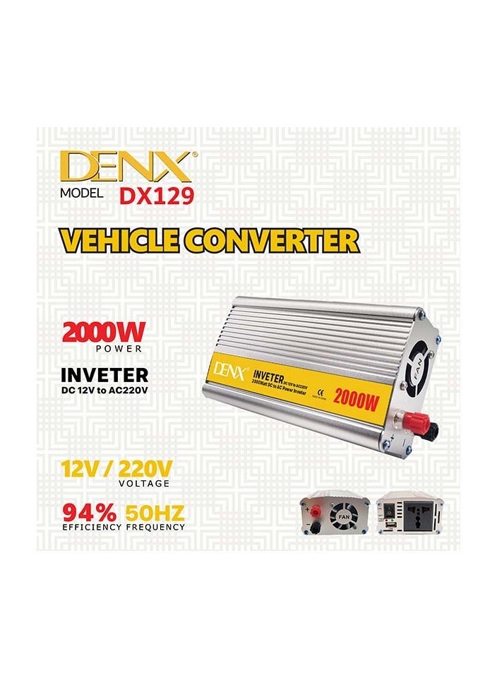 Denx 2000W Car Power Inverter DC 12V TO AC220V - Image 3