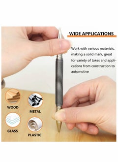 Excefore 2 Pcs Dual Head Nail Setter and Hinge Pin Punch Set, Hammerless 1/32″& 1/16″Spring Nail Set, 5000 PSI Striking Force Door Pin Removal Tool  - Image 5