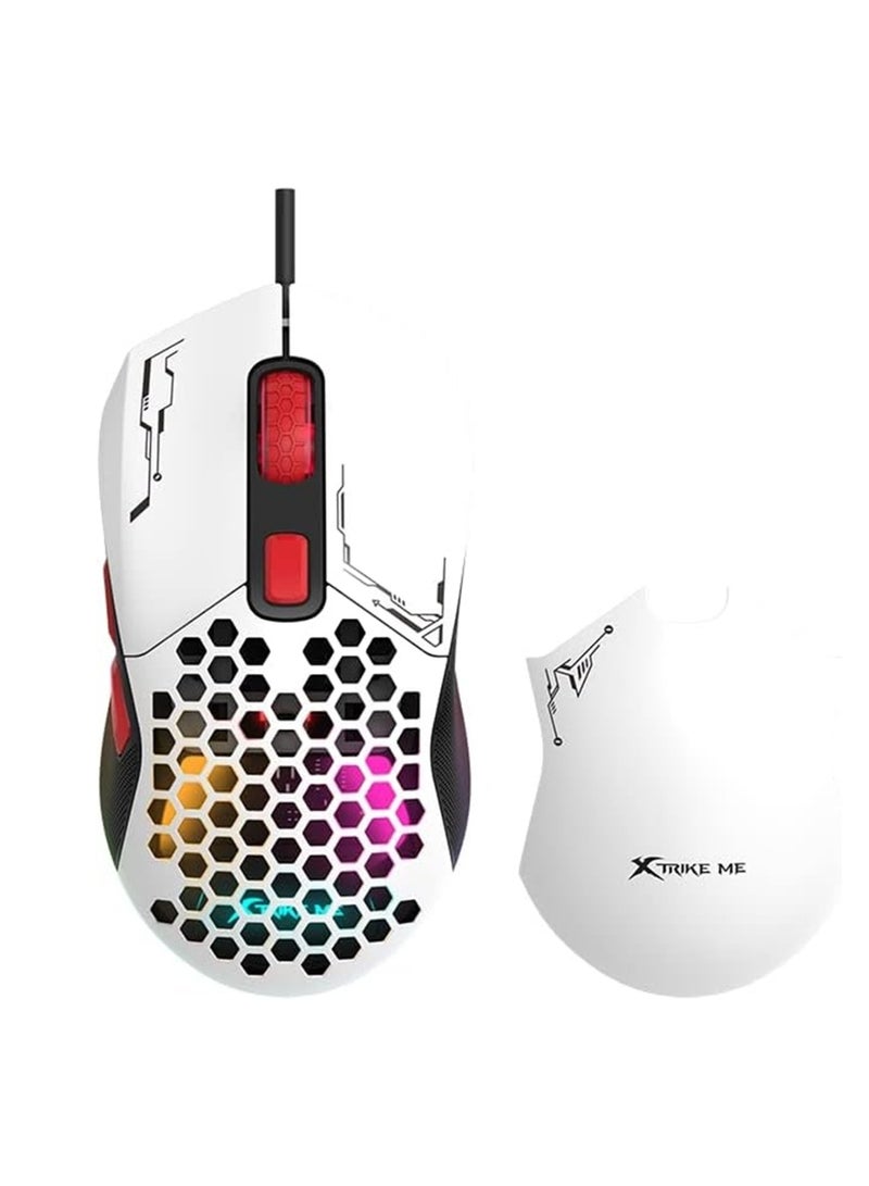 XTRIKE ME GM-316 Wired Gaming Mouse With Detachable Top Covers - Image 2