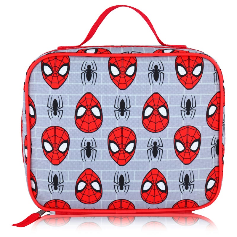 Fast Forward Marvel Spiderman Lunch Box for Kids  Spiderman Insulated Lunch Bag Lunch Box for Boys Girls Unisex  Spiderman Grey Reusable Lunchbox SPCO97FN